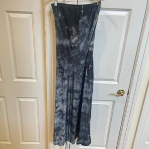 Gypsy 05 Strapless Tie Dye Silk Maxi Dress